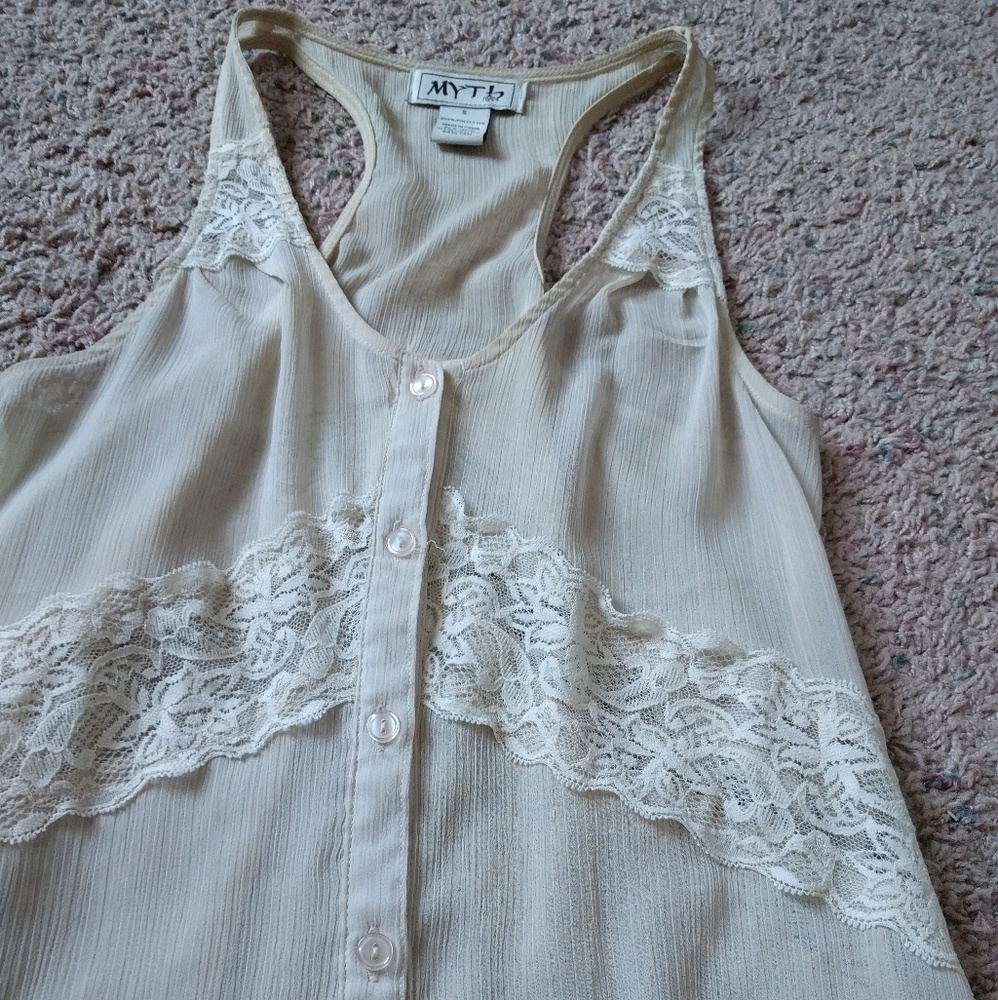 Vintage lace blouse tank